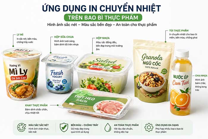 Ứng Dụng In Chuyển Nhiệt Trên Bao Bì Thực Phẩm