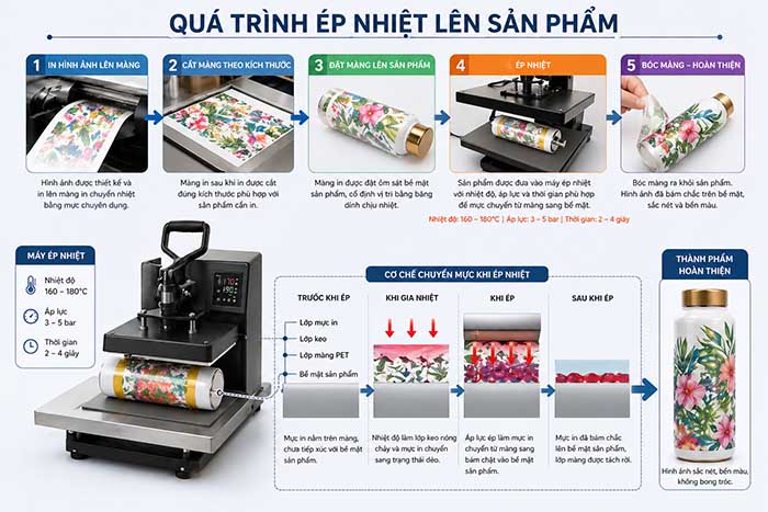 Quá Trình ép Nhiệt Lên Sản Phẩm