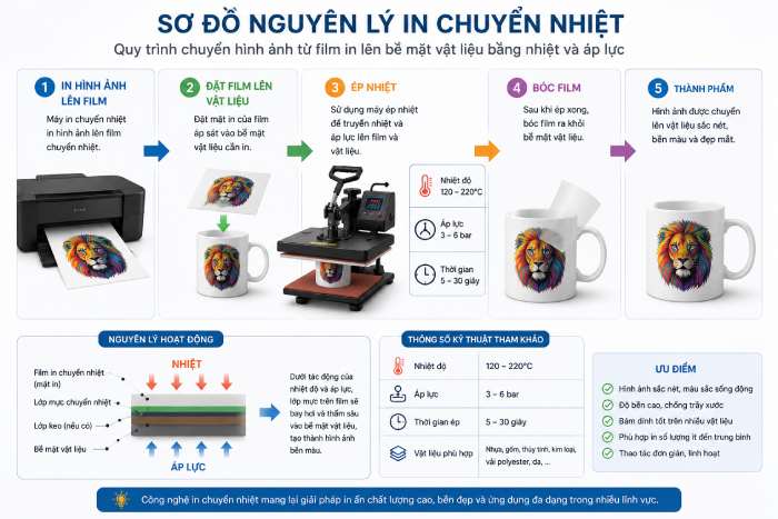 Sơ đồ Nguyên Lý In Chuyển Nhiệt