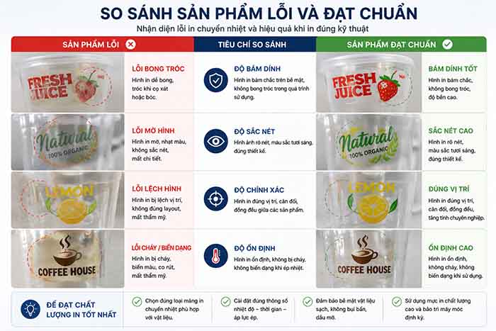 So Sánh Sản Phẩm Lỗi Và đạt Chuẩn