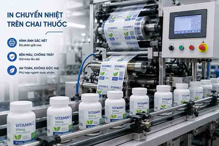 In Chai Thuốc Bằng Công Nghệ Chuyển Nhiệt