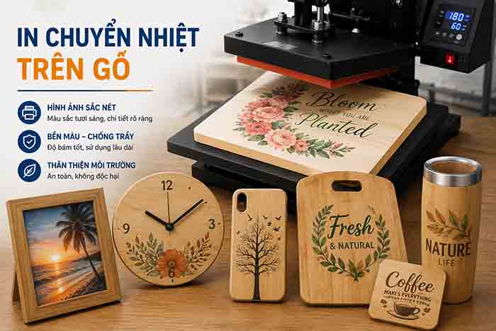 In Chuyển Nhiệt Trên Gỗ