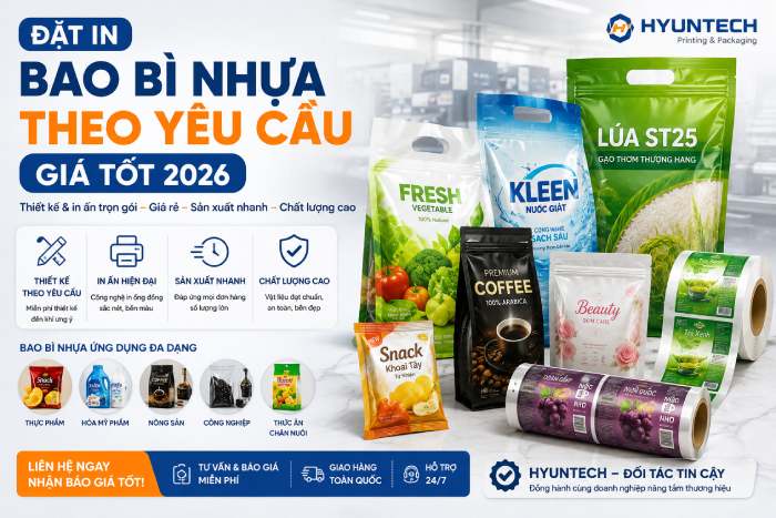 Đặt In Bao Bì Nhựa Theo Yêu Cầu Giá Tốt 2026