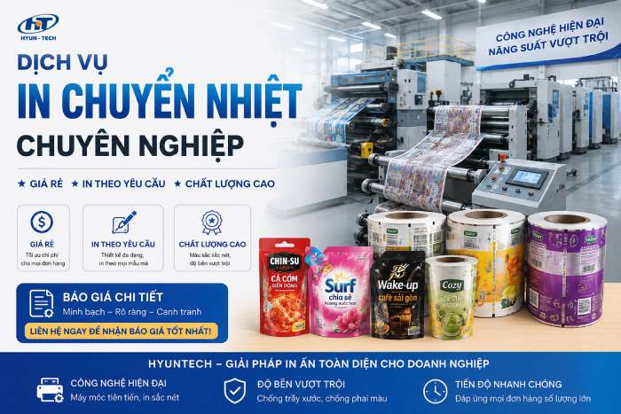 Dịch Vụ In Chuyển Nhiệt Chuyên Nghiệp