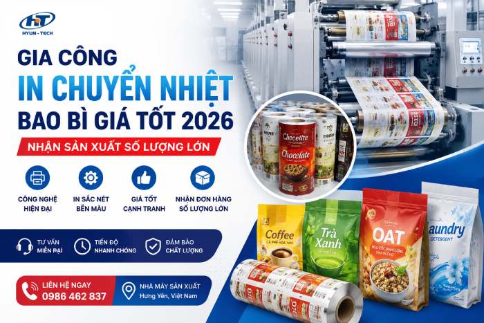 Gia Công In Chuyển Nhiệt Bao Bì Giá Tốt 2026