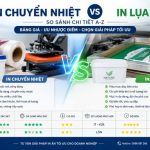 In Chuyển Nhiệt Vs In Lụa So Sánh Chi Tiết