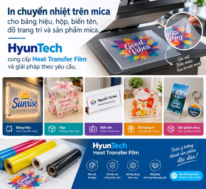 In Chuyển Nhiệt Trên Mica